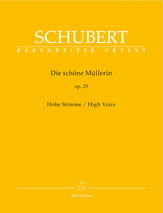 Die Schoene Mullerin, Op. 25 Vocal Solo & Collections sheet music cover